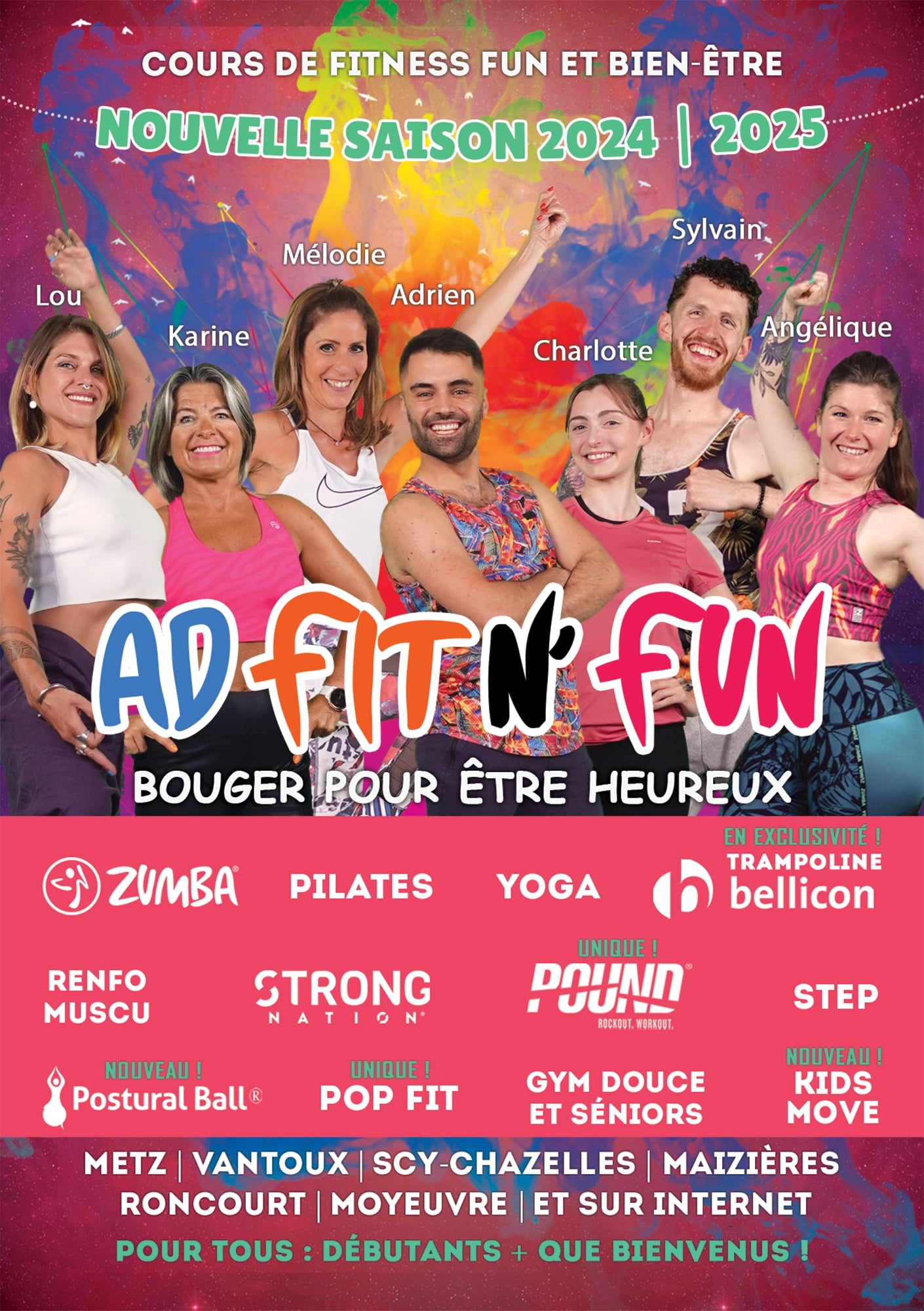 Dépliant Ad Fit N\' Fun 2024-2025 recto